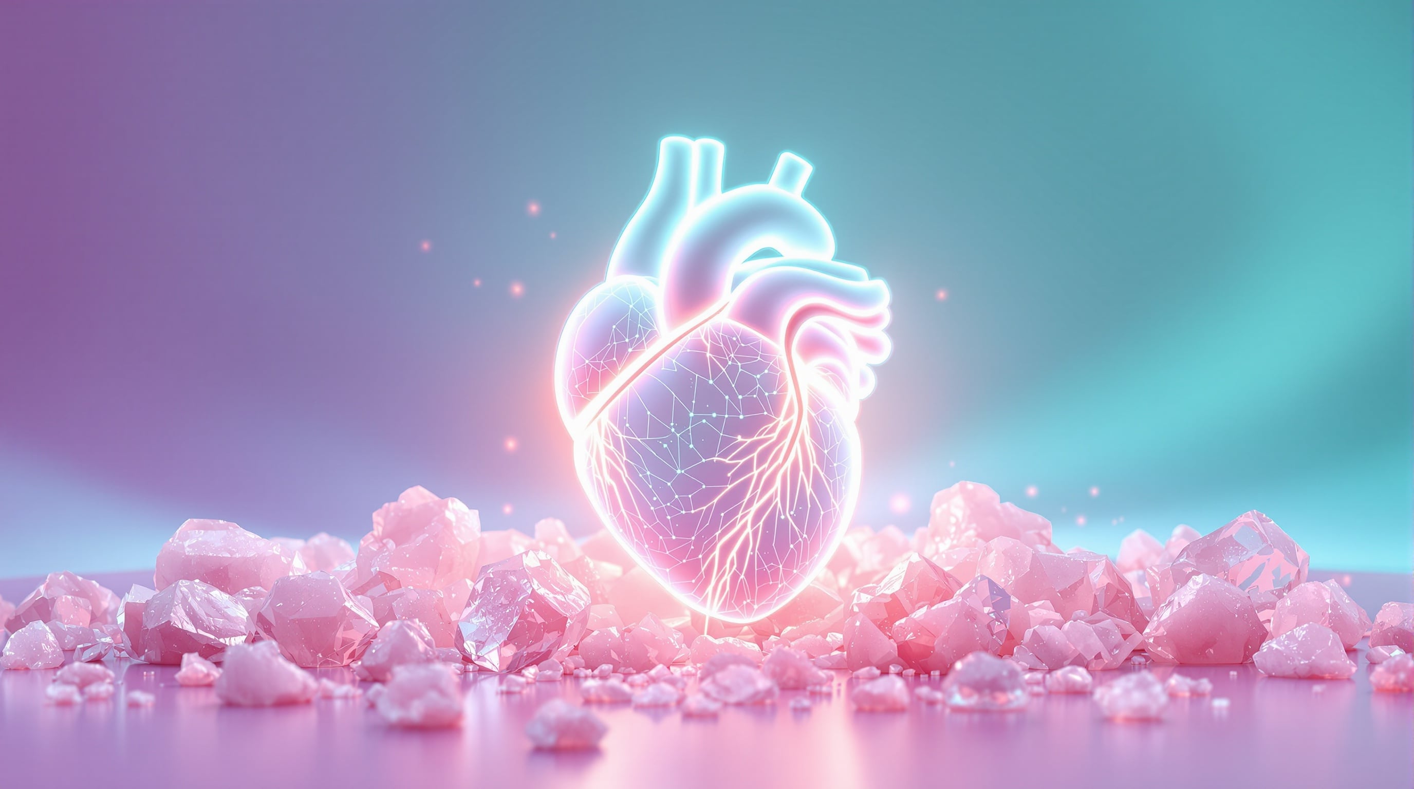 Salud cardiovascular y reducción de sodio - Corazón sano con cristales de sal de Atacama